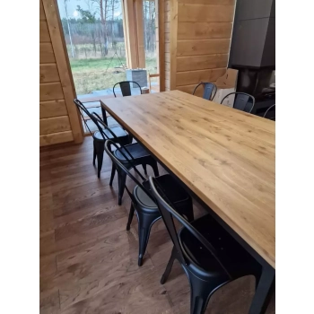 Stół z blatem dębowym - Solid Oak